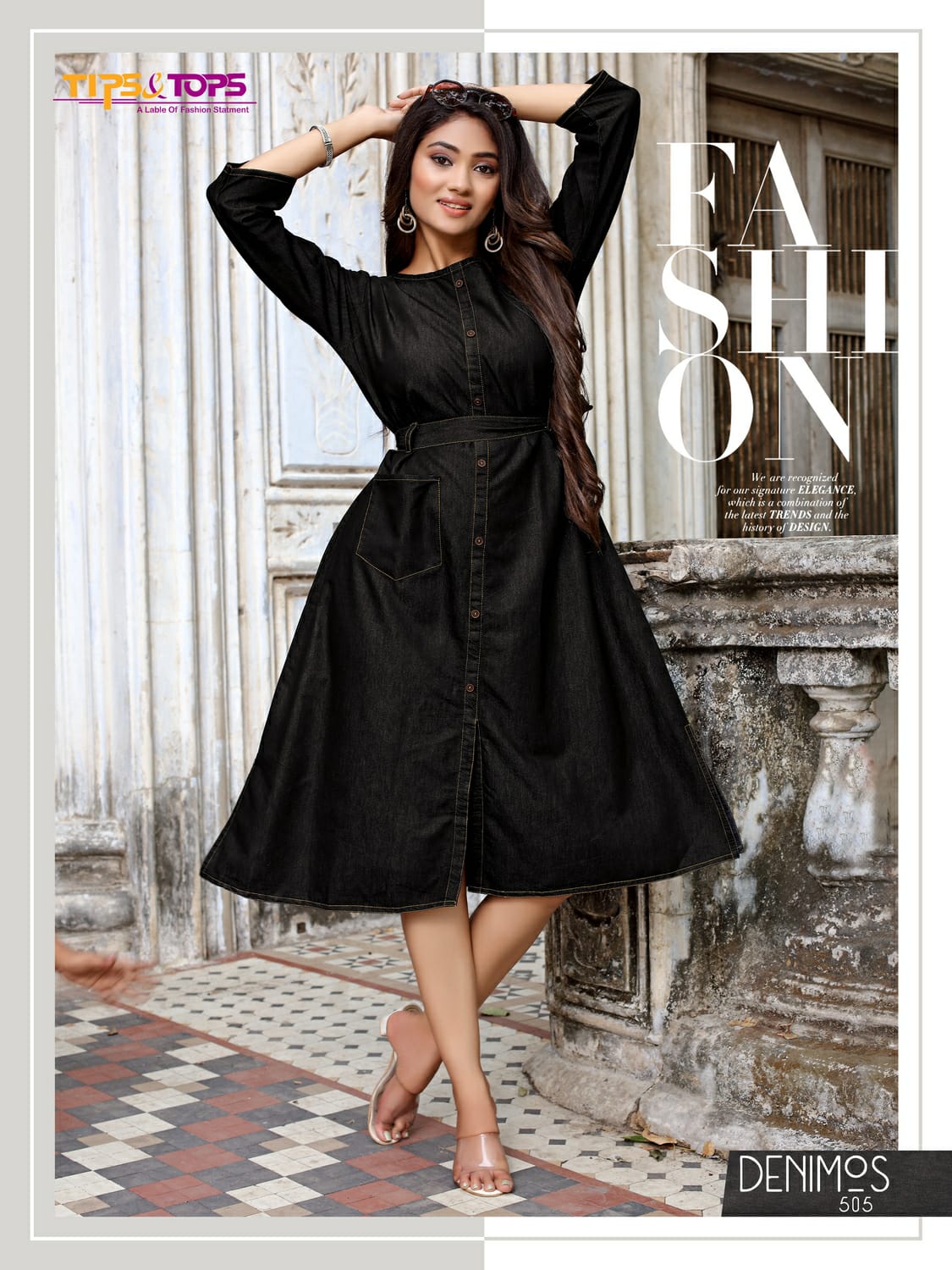 DENIMOS 05 Fancy Anarkali Designer Ethnic Wear Cotton Kurtis Collection